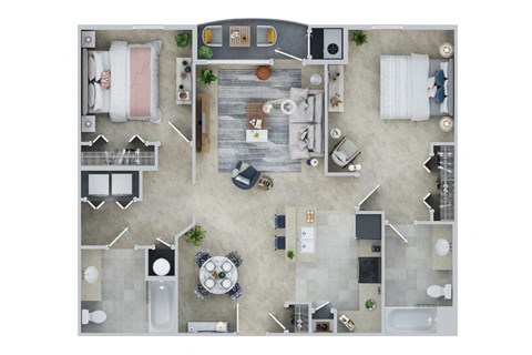 1124 Sq. Ft 2 BED - 2 BATH | Brickell at Alexander at Patroon Creek, Albany, NY, 12206